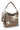 Rhinestone Design Layered Taupe Hobo with shoulder strap