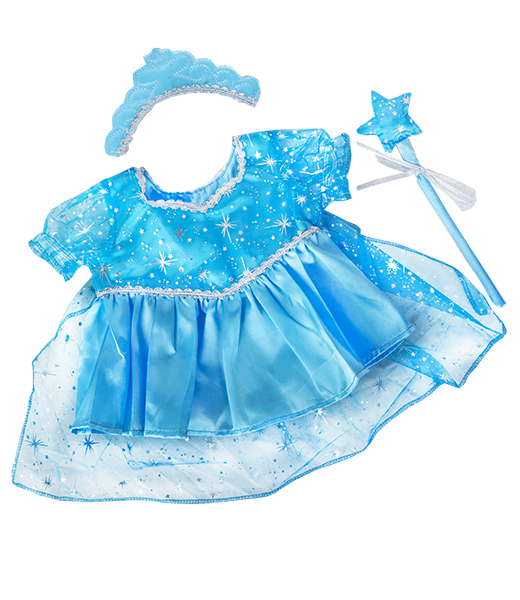 FFCC Clothes - 16" Blue "snow" Princess gown