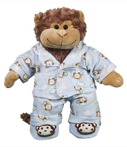 FFCC Clothes - 16" Blue "Monkey" Jammies w/slippers