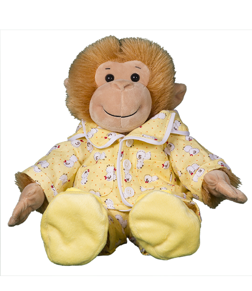 FFCC Clothes - 8" Yellow Chicken jammies w/slippers