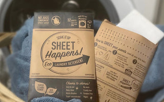 SHEET Happens! Eco-friendly laundry detergent sheets