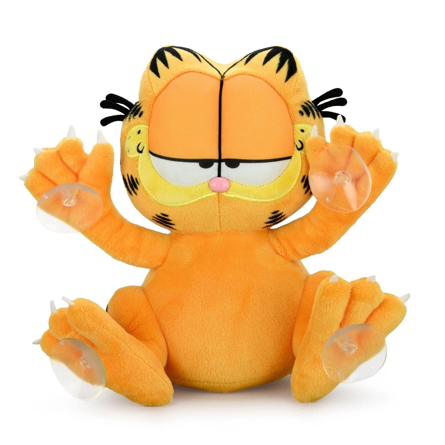 Collection of Iconic Character Plush Toys Including Garfield, Odie, Fozzie Bear, SpongeBob, Patrick, ALF, and Gizmo