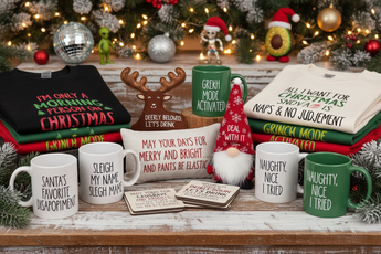 Chivilla Bay Christmas Collection - snarky holiday gifts, mugs, and festive tees