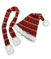 FFCC Clothes - Festive Knit Hat & Scarf 16"