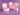 Set of pink jewelry boxes with a ballerina design on a purple background