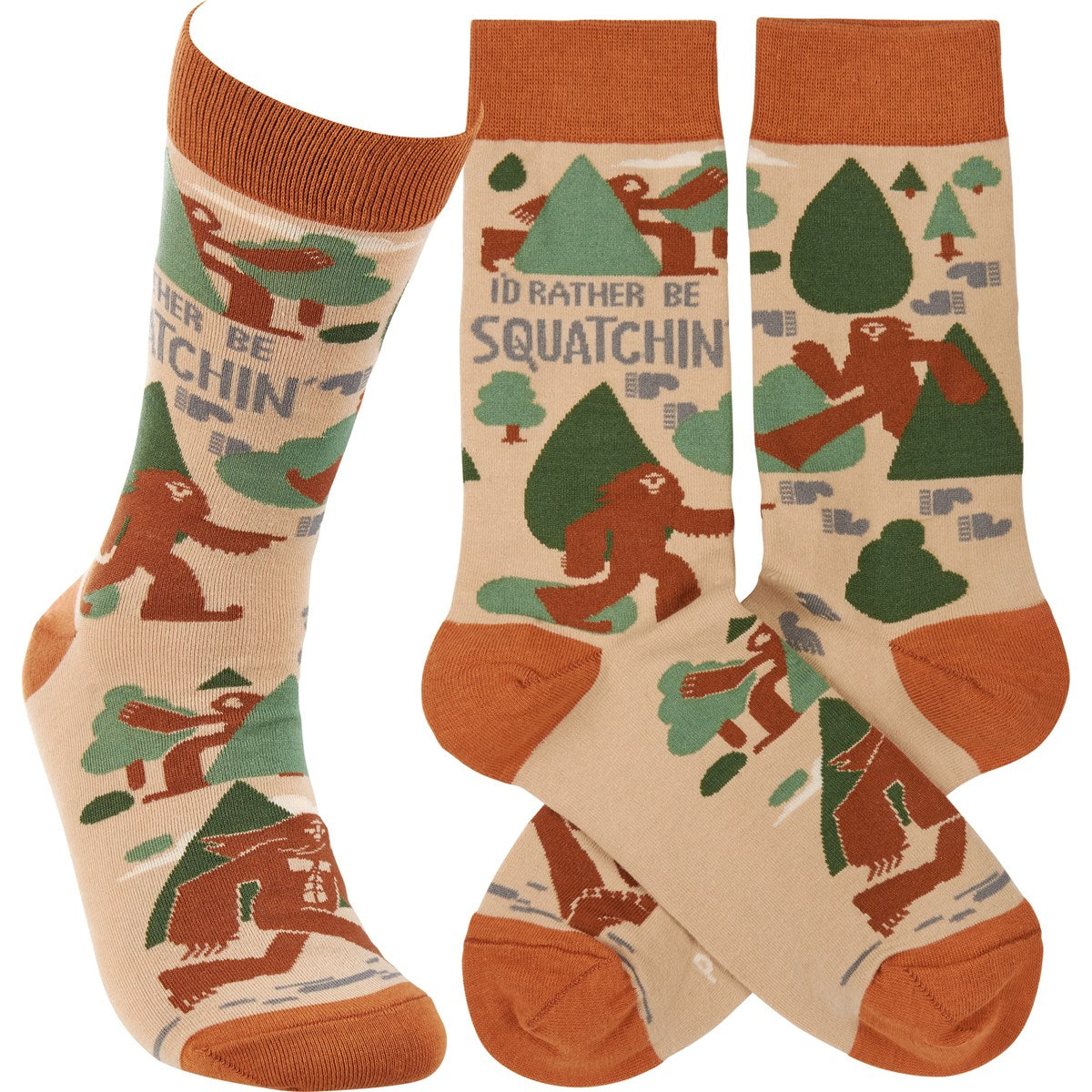 Socks: I'd Rather Be Squatchin'