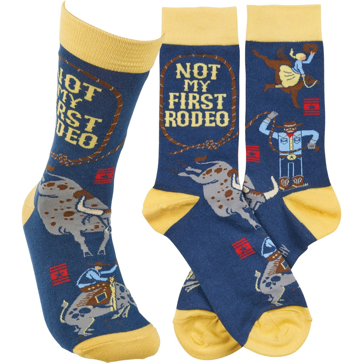 Socks: Not My First Rodeo Woven Crew