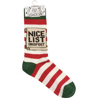 Socks: Santa's Nice List Dropout Crew