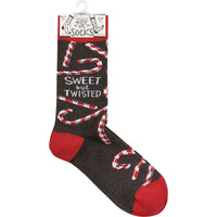 Socks: Sweet but Twisted Christmas Candy Canes
