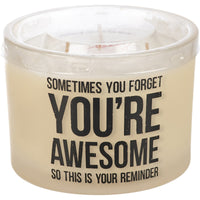 You're Awesome Reminder Candle