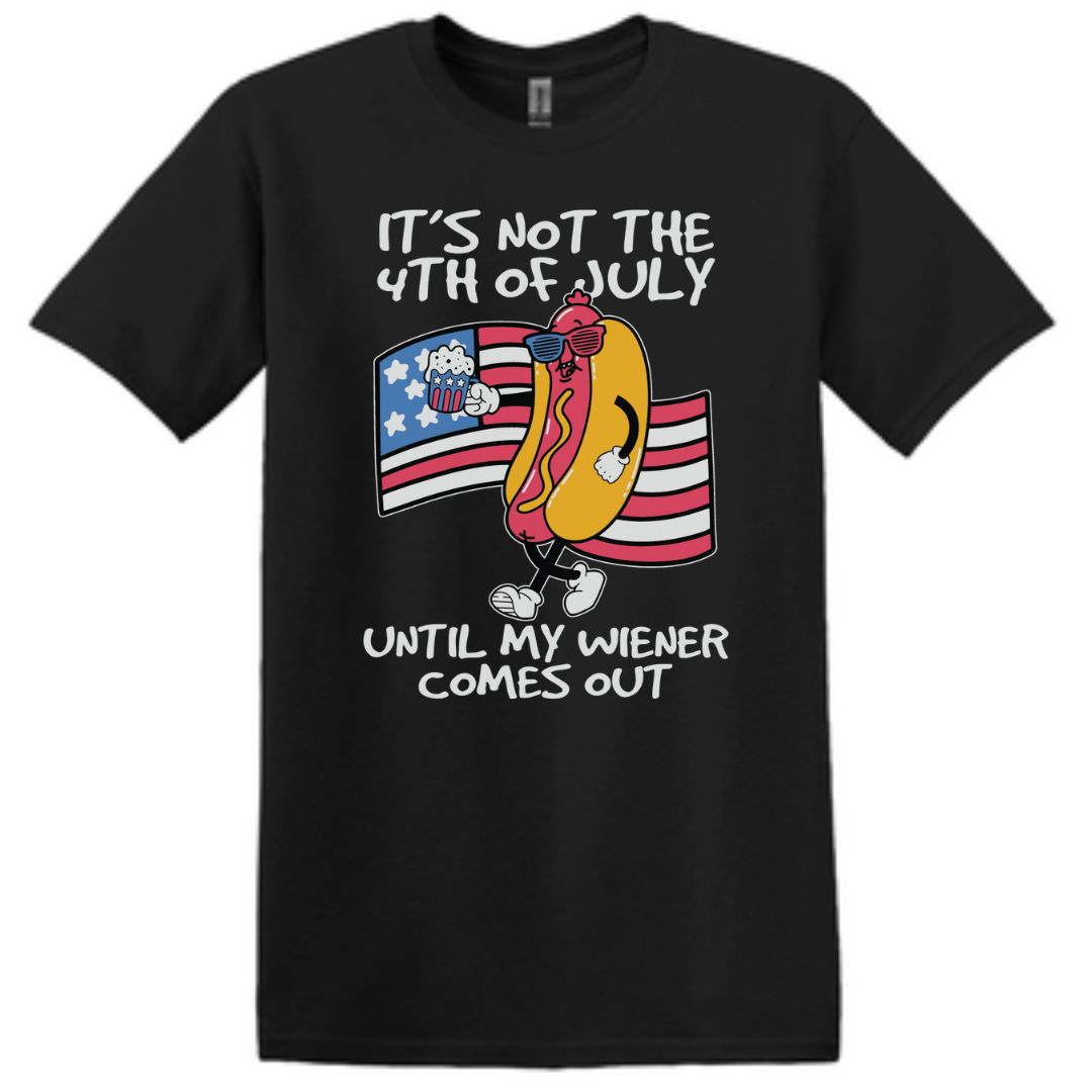 "It's Not a Party Until My Wiener Comes Out" Funny Hotdog T-Shirt