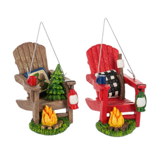 Resin Adirondack Chair Ornaments for cabin lovers
