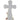 White cross on a white background
