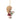 Precious Moments Ornament of a girl holding a tray with cookies on a white background