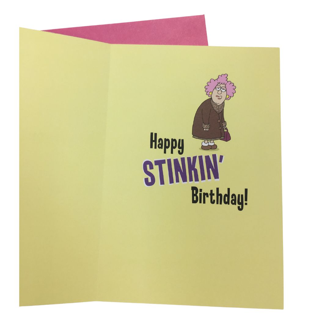 Aunty Acid Stick Deodorant Funny Birthday Card