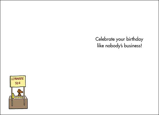 Birthday Greeting Card: Like Nobody's Business