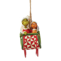 Grinch and Max in Sleigh Jim Shore Christmas Ornament