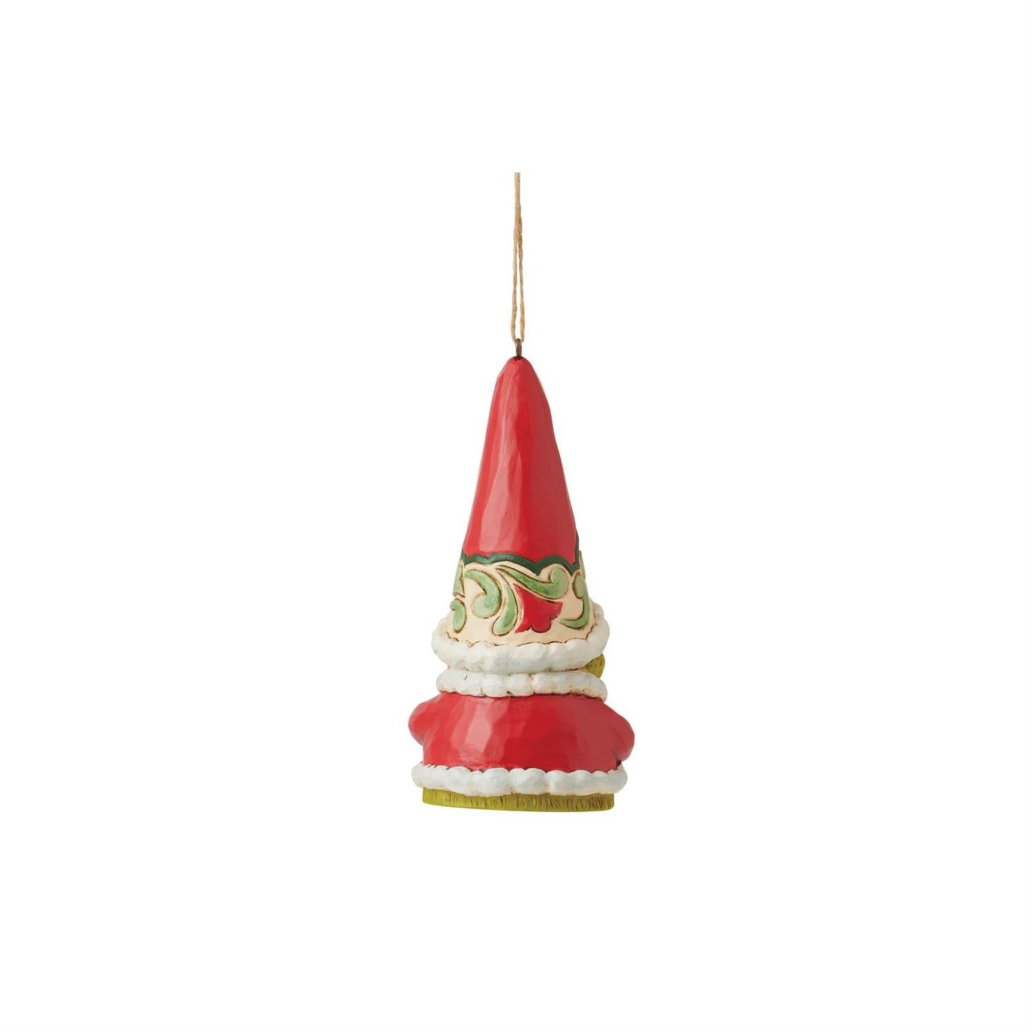 Grinch Gnome with Ornament Hanging Ornament