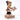 Minnie Mouse figurine holding a tray of gingerbread cookies on a white background