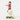 Olaf figurine with a red hat and scarf on a white background
