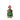 Christmas tree-shaped ornament with a red hat and boots on a white background