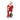 Possible Dreams North Pole Greeting Santa figurine painting a lighted Merry Christmas billboard with LED lights and Clothtique fabric details side view