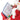 Santa Claus reading a letter to a child, with a white background