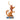 Max dog holiday figurine with jingle bell side view