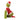 Grinch figurine wearing a red suit and Santa hat holding a book on a white background