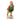 Grinch holiday figurine with wreaths folk art side view