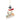 Jim Shore Heartwood Creek Frosty and Karen ornament featuring Frosty the Snowman and Karen riding a rustic log back side view