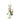 Jim Shore Heartwood Creek Bugs Bunny ornament wearing a Santa hat, scarf, and mittens while holding a candy cane, featuring hand-painted folk-art details and holiday charm.