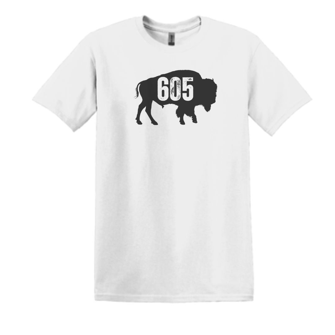 South Dakota 605 Buffalo Bison Tshirt