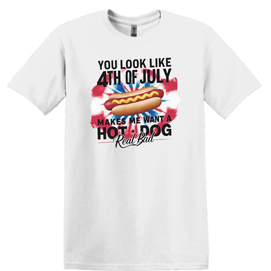 You look like the 4th of July Patriotic Hotdog Shirt