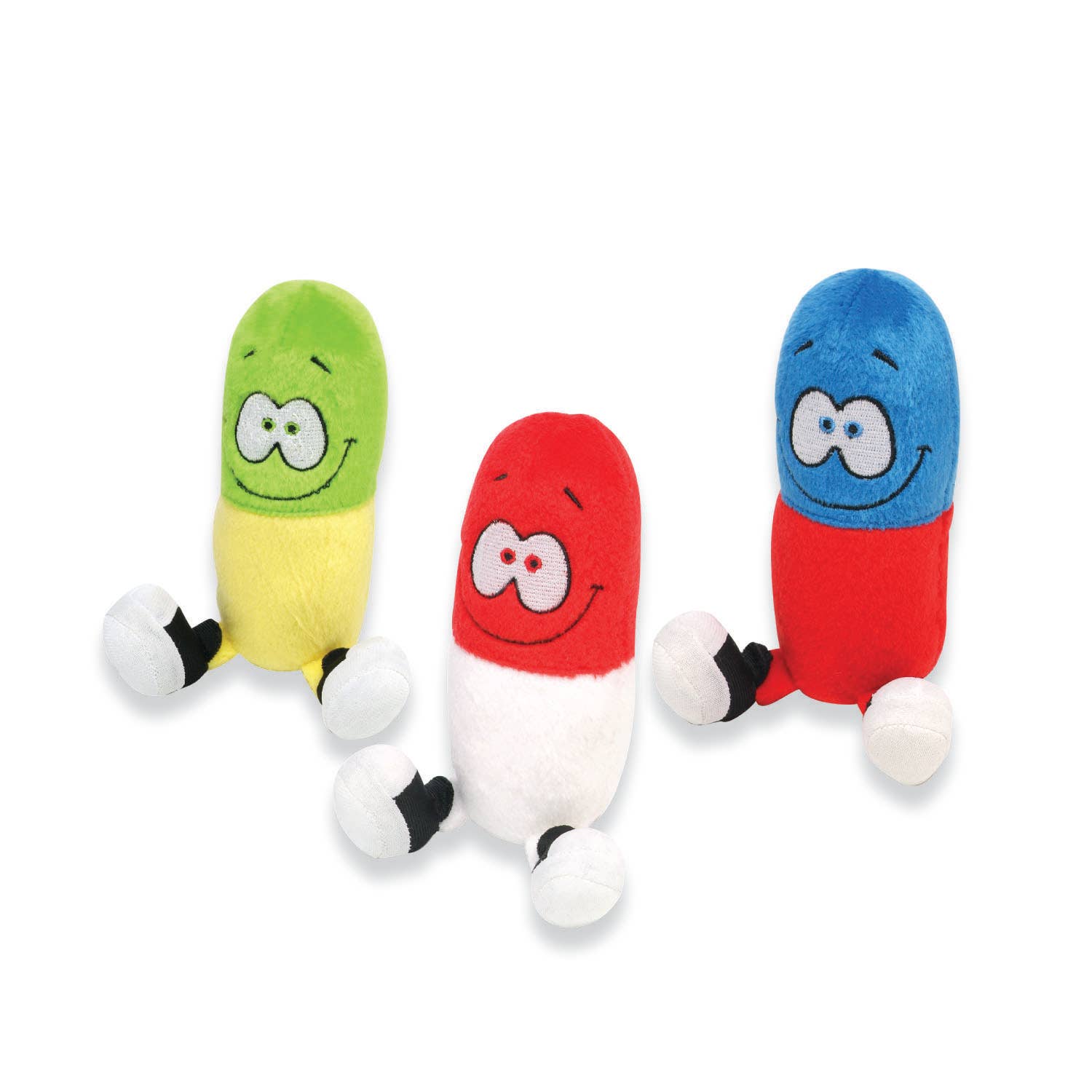 Plush Happy Pills that giggle and laugh. Great Get Well Gift or to cheer up someone.