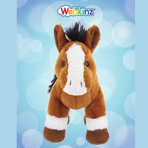 Webkinz bay horse plush with white blaze 8.5 inches