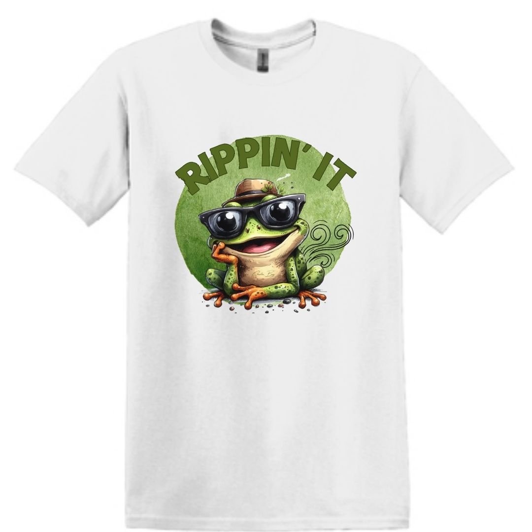 Rippin' It Frog Graphic T-shirt