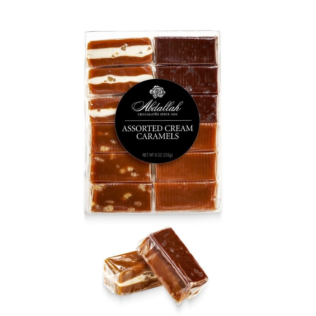 Abdallah Candies 8 oz individually wrapped assorted cream caramels