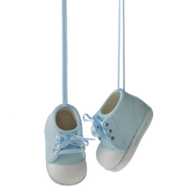 Personalizable Baby Boy Blue ShoesOrnament