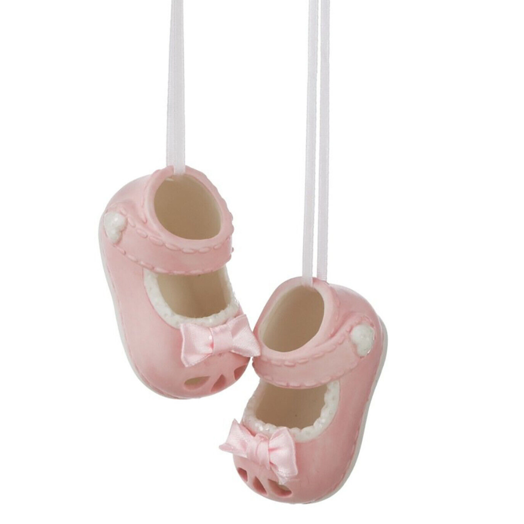 Baby Girl Shoe Ornaments