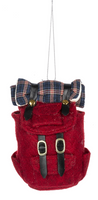 Backpack Ornament in Red or Grey