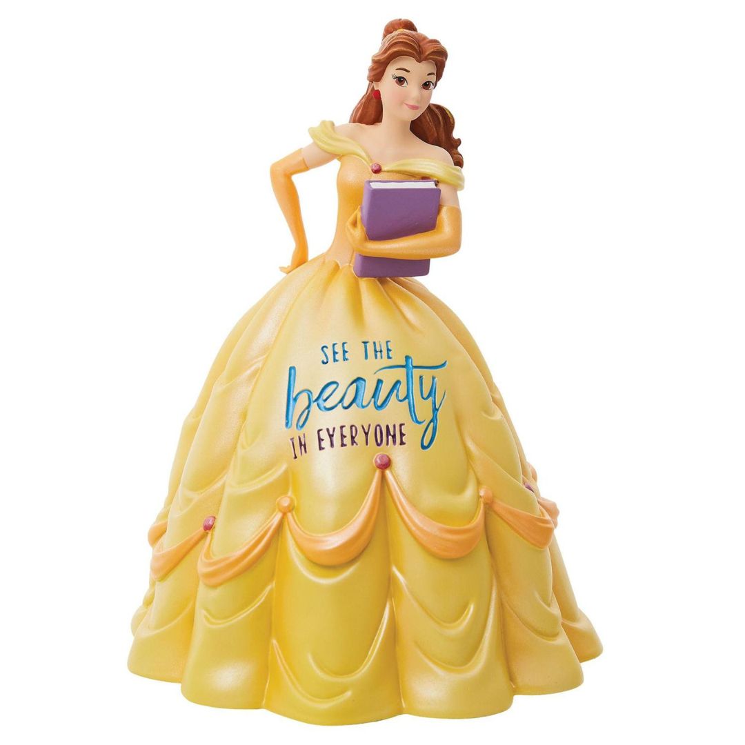 Belle Princess Expression figurine from Disney Showcase colleciton. See the beauty in everyone etched into the bodice of the ball gown.