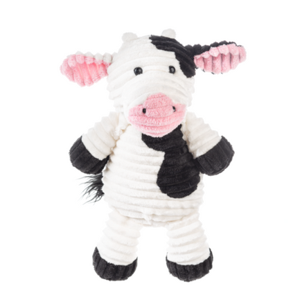 Ribbles the black and white plush cow stuffed childrens toy