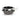 Ceramic pot with black floral design on a white background
