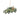 Decorative ornament of a camouflage truck with a deer on top, hanging against a white background.