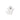 White ghost ceramic figurine with a surprised expression on a white background