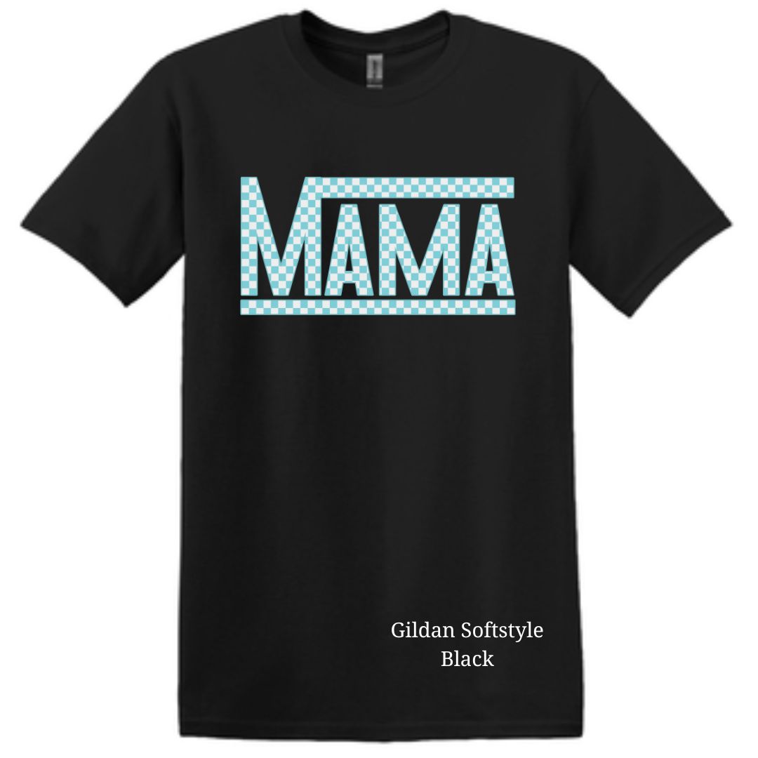 Checkered MAMA T-shirt