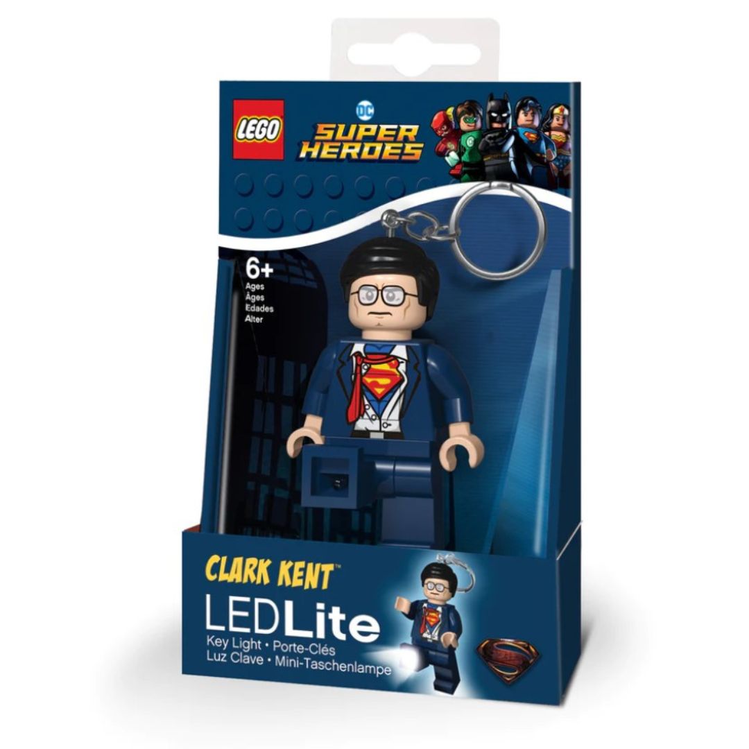 Clark Kent Superman LEGO Super Heros LED Light Up Key Chain