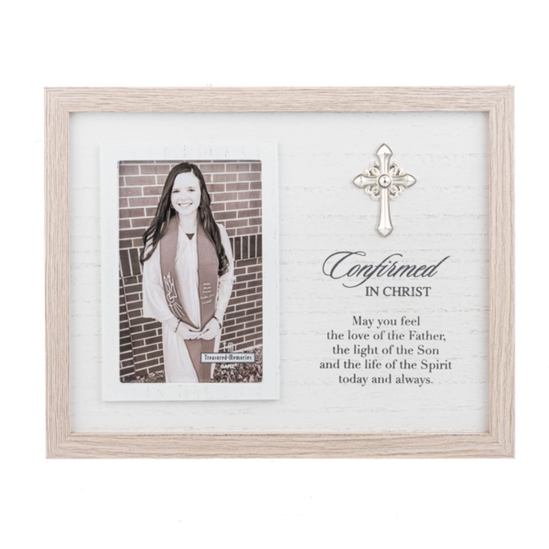Confirmation Gift Picture Frame Confirmed in Christ, May you feel the love of the Father, the light of the Son and the life of the Spirit today and always. Confirmation Sponsor Gift.