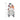 Vampire Ghost figurine in a Halloween costume with a pumpkin, standing next to a ruler for scale on a white background.